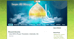 Desktop Screenshot of imamalimosque.org.au