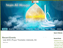 Tablet Screenshot of imamalimosque.org.au